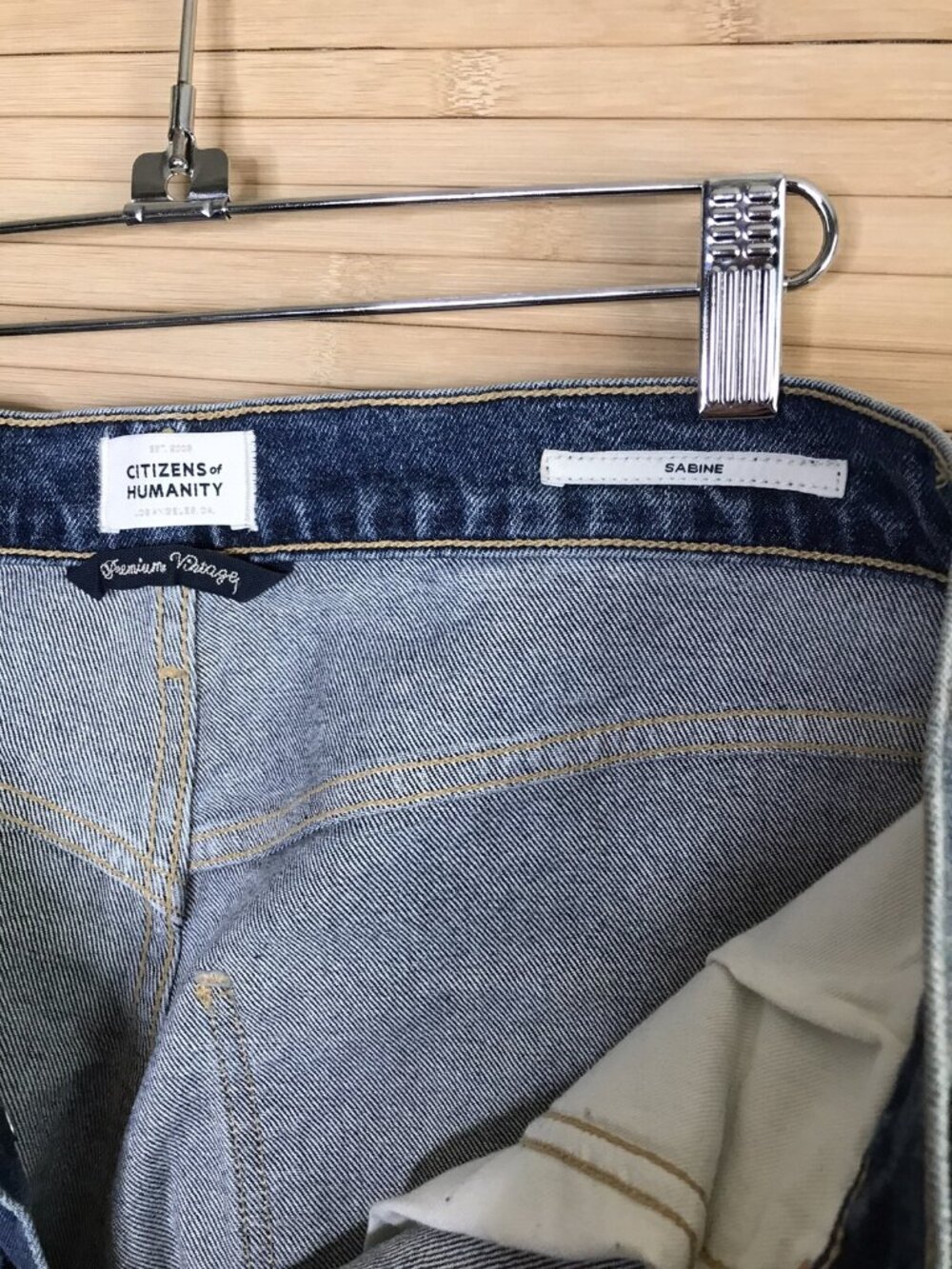 Citizens of Humanity Sabine High Rise Straight Leg Jean in Juniper sz 30 read - Picture 7 of 9